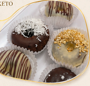Trufas y donas keto