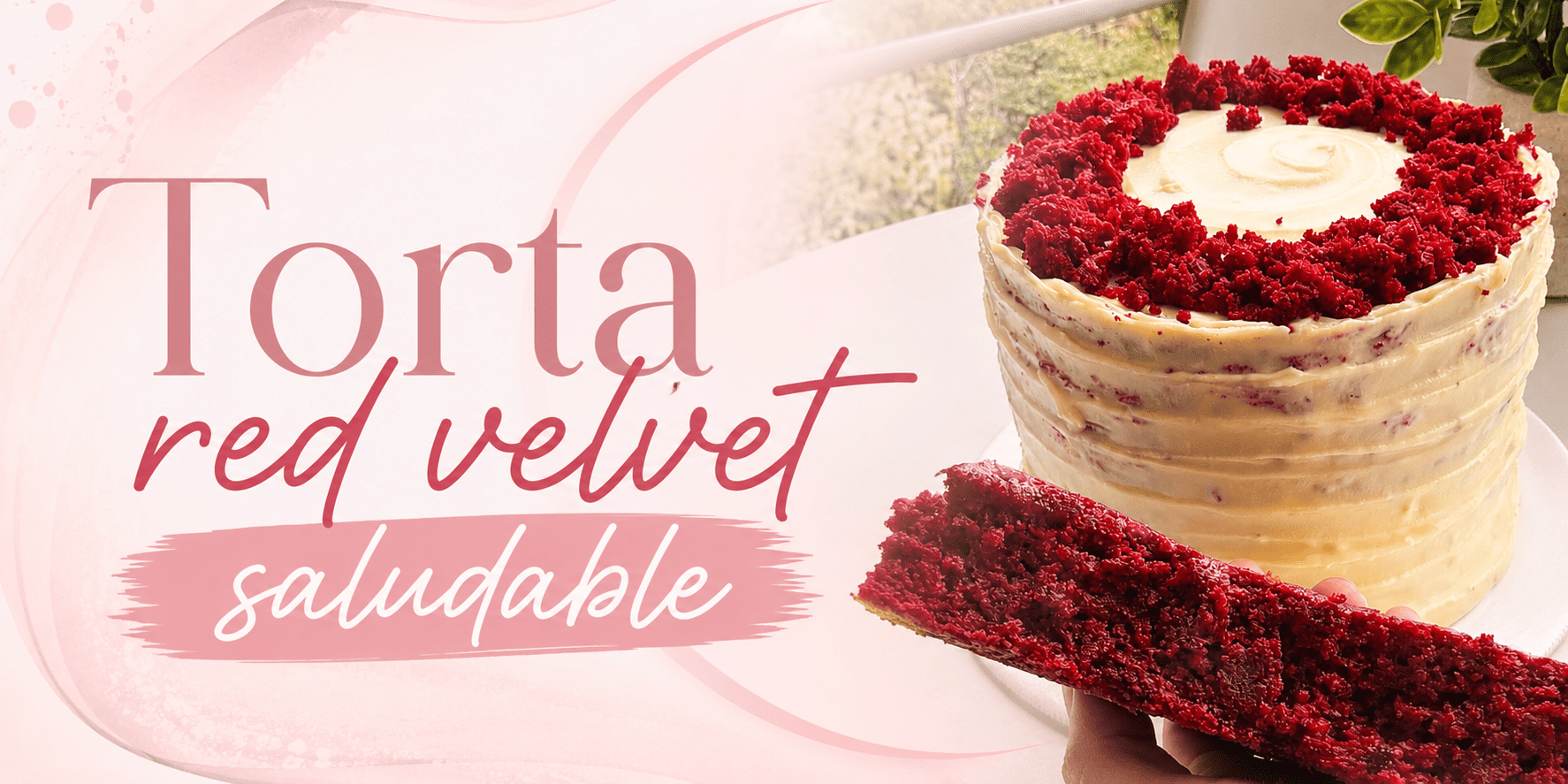 Torta red velvet saludable